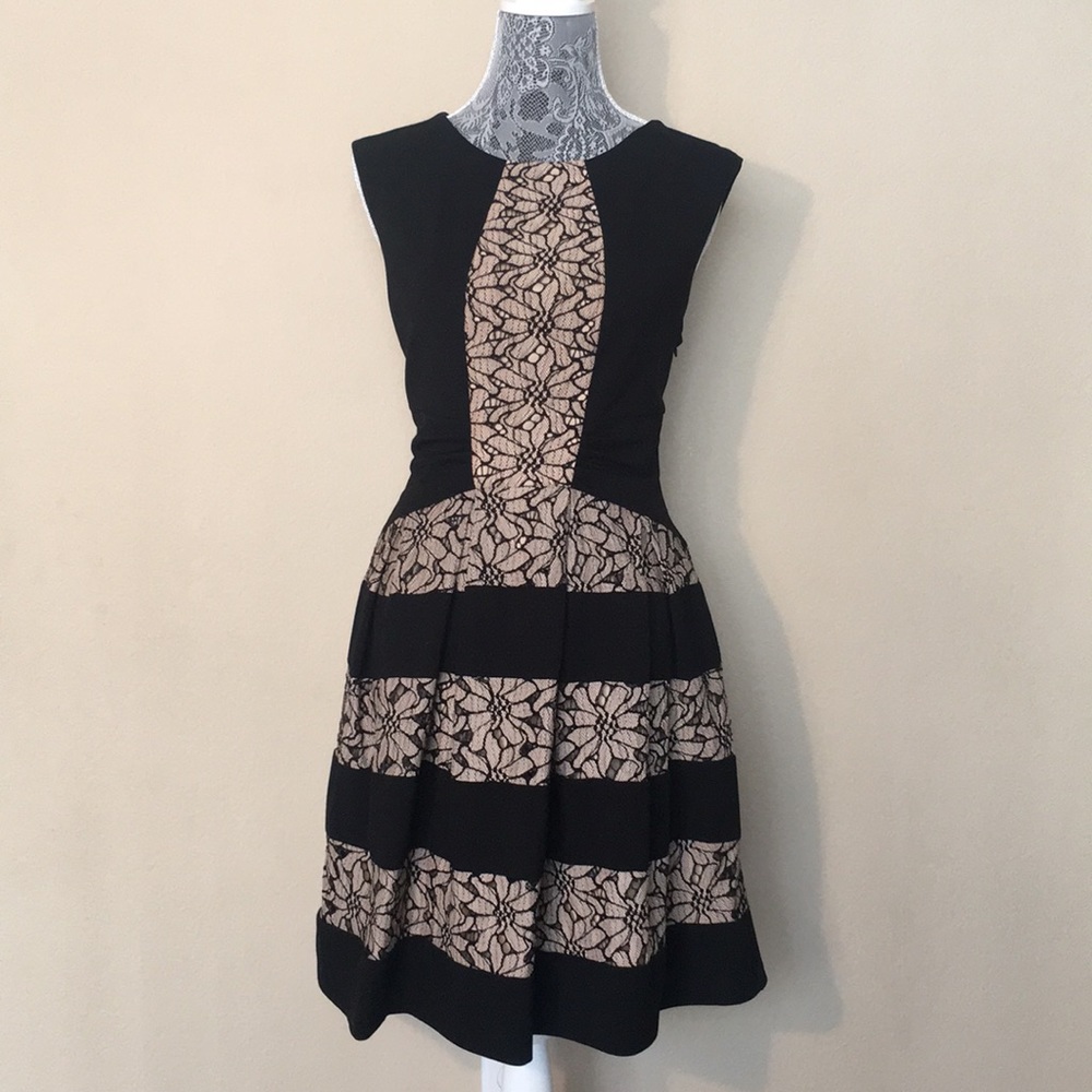 Eva Franco Floral Lace Mini Dress